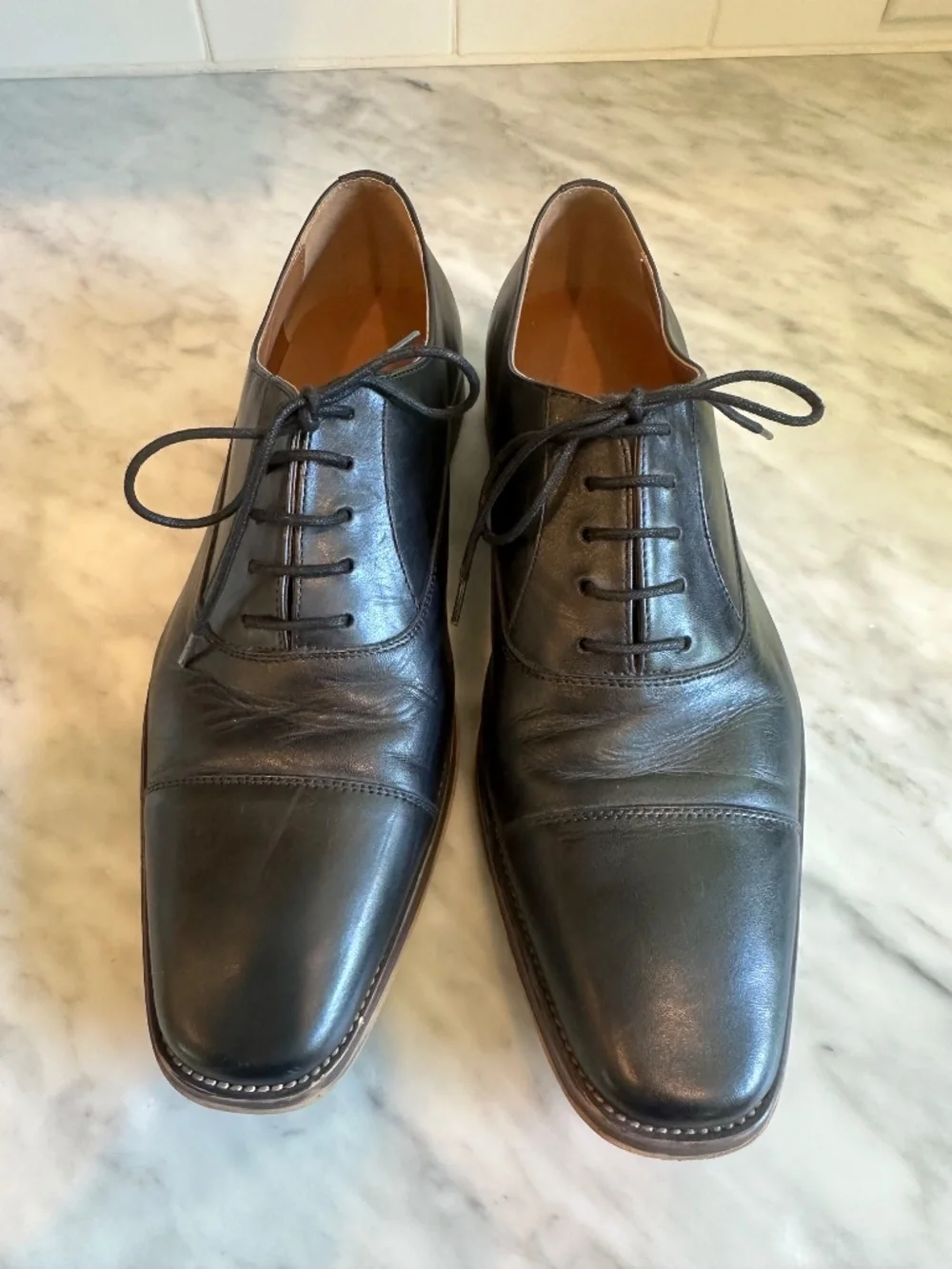 Nordstrom Men's Shop Elliott Cap Toe Derby. Black. Size 10.
